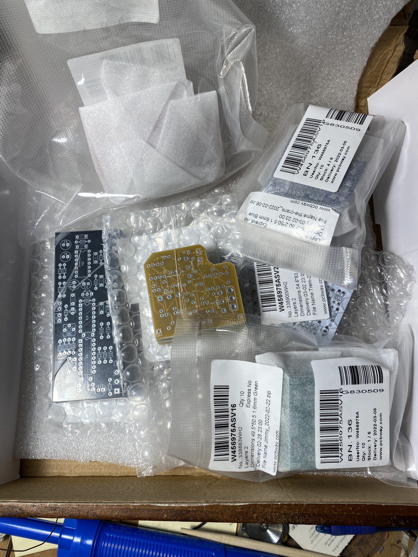 6 new PCBs from PCBWay