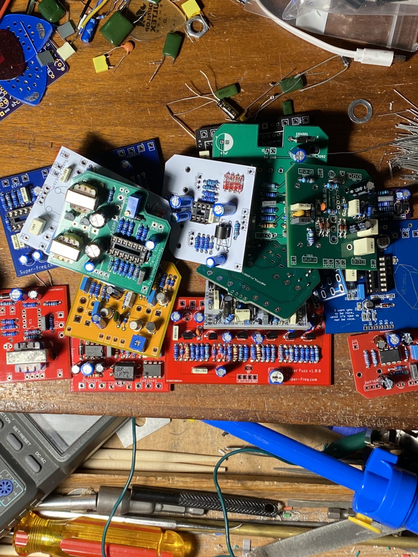 Soldering boards